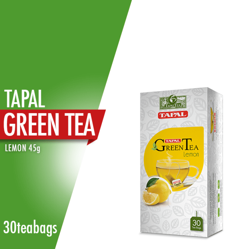 Tapal Green Tea Lemon Tea Bags (Pack Of 30)