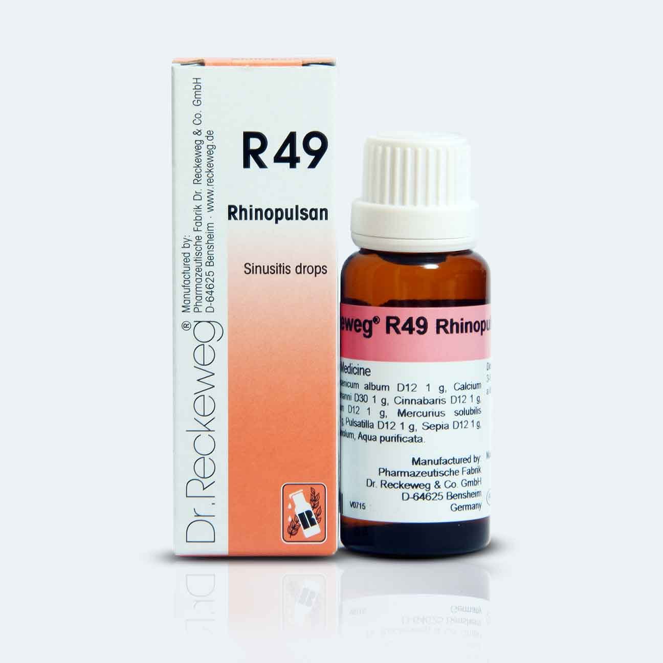 Dr. Reckeweg R49 Sinusitis Drops (ناک اور گال کی ہڈی کے غدود کی سوزش کے قطرے